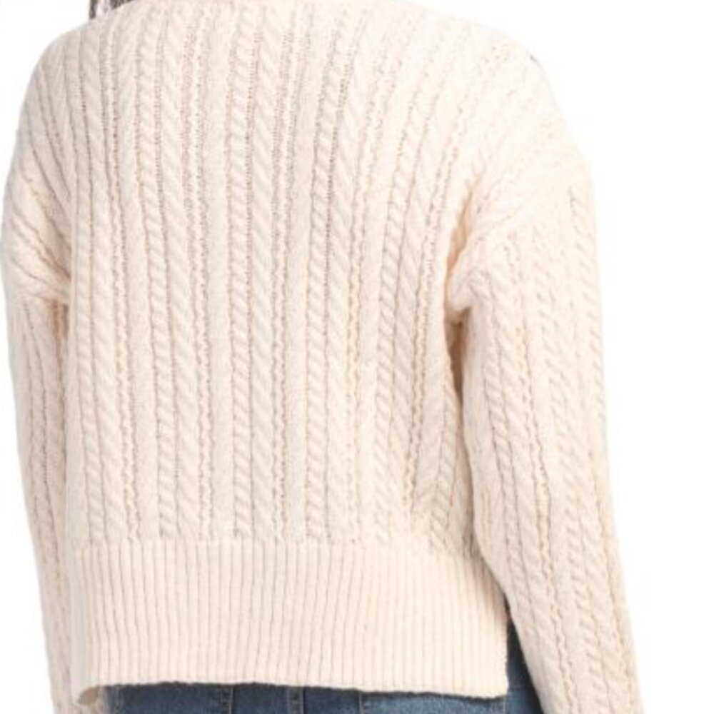 NWT CIEBON Women's Ursa Jeweled Ivory Knit Sweater Size XS - Picture 4 of 5